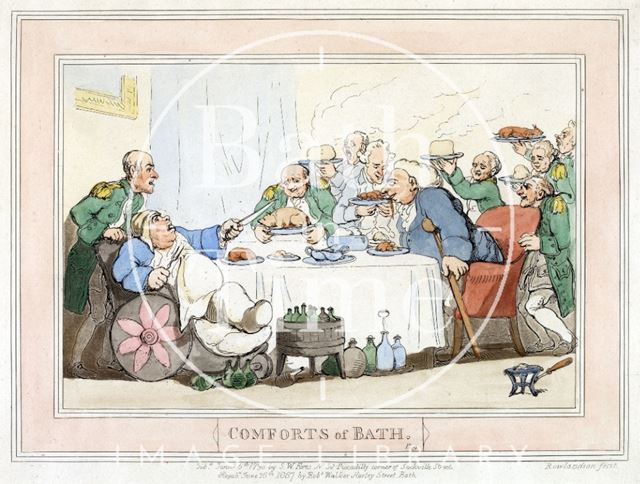 Comforts of Bath, Plate 9 from 1798