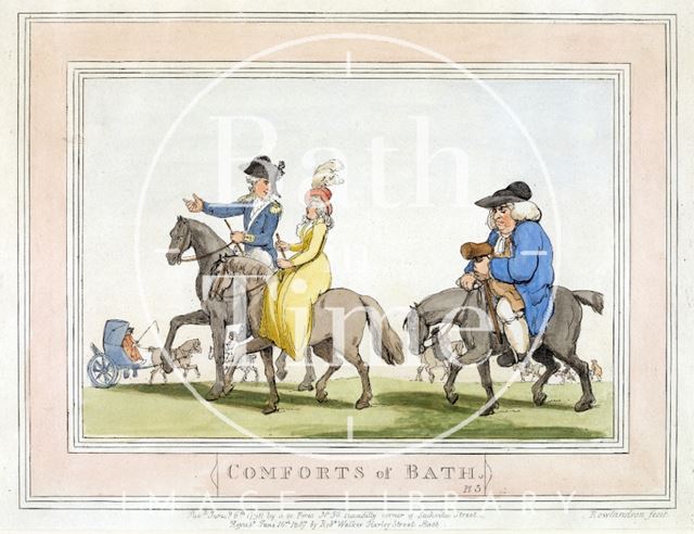 Comforts of Bath, Plate 5 from 1798