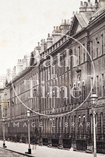 Great Pulteney Street. View from the Holburne Museum looking towards Laura Place, Bath 1874