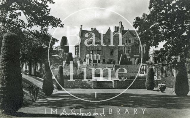 South front and garden, St. Catherine's Court c.1930