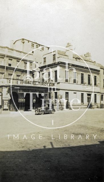 Theatre Royal entrance, Sawclose, Bath c.1920