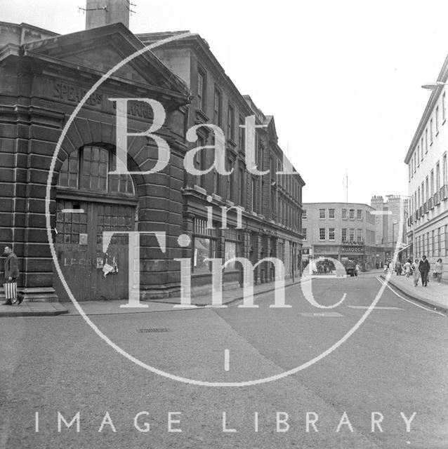 Spears Brothers and Clarke Ltd., slaughterhouse, on the corner of Newark Street and New Orchard Street, Bath 1971