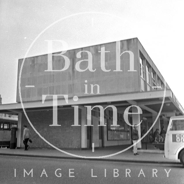 The bus station, Newark Street, Bath 1971