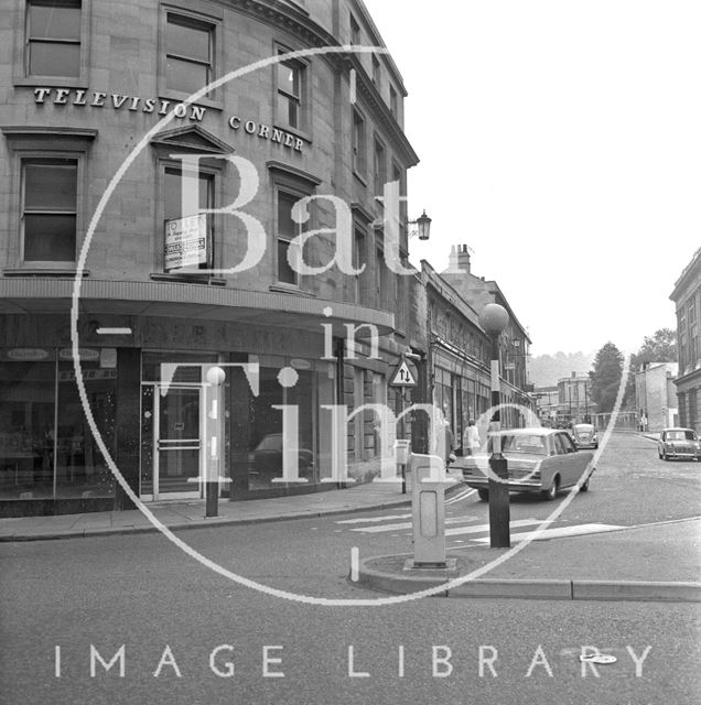 Television Corner, Dorchester Street, Bath 1971