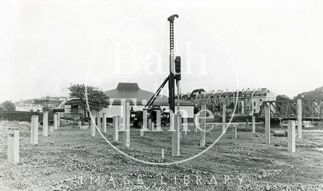 Building the new Homebase store, Bath 1983