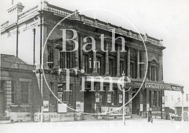 The Midland Station at Green Park, Bath c.1950