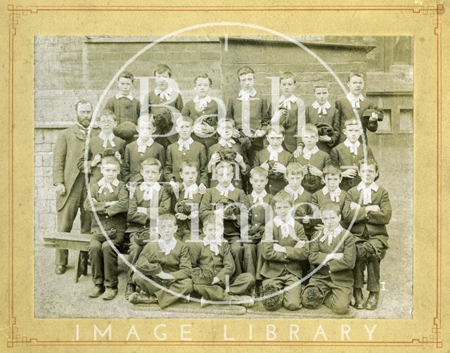 Pupils from the Bluecoat School, Bath c.1896