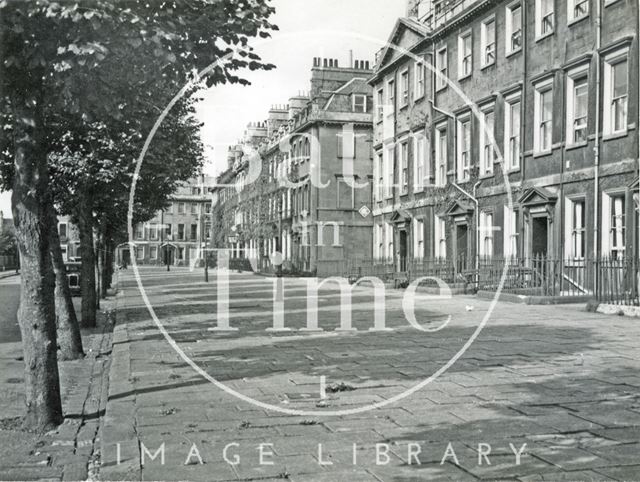 South Parade looking west to Pierrepont Street, Bath 1941