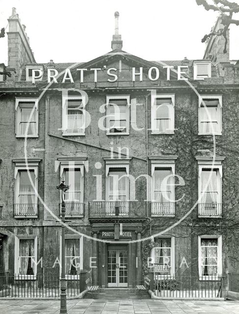 Pratt's Hotel, South Parade, Bath c.1930