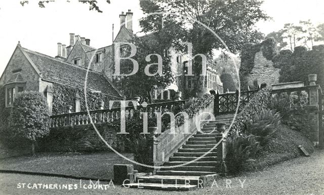 Steps leading to the main entrance, St. Catherine's Court c.1909