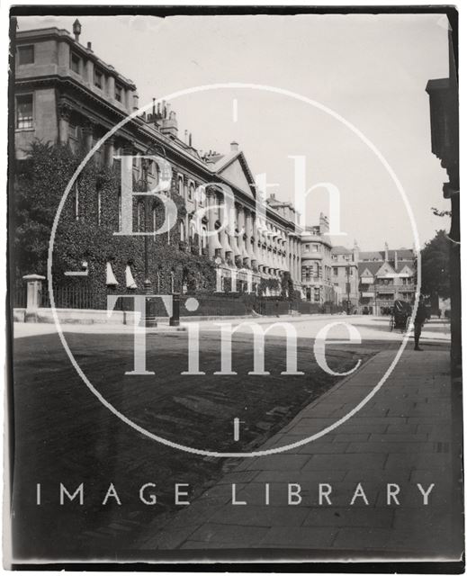 The north side of Queen Square, Bath c.1900