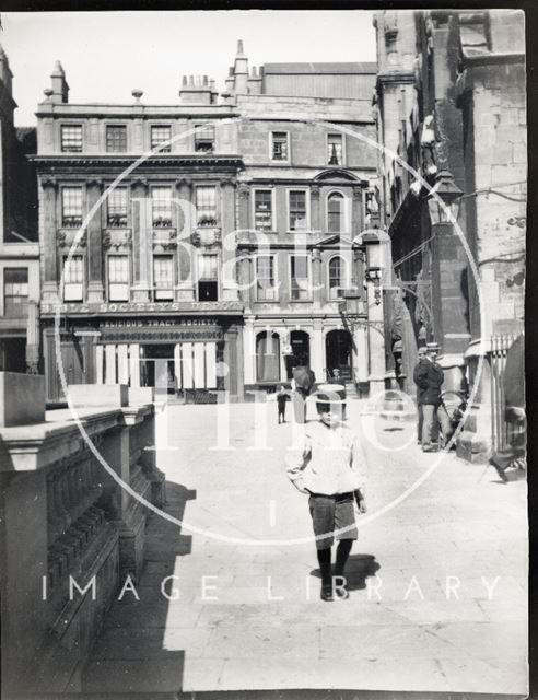 Abbey Church Yard from Kingston Parade, looking towards Marshal Wade's House, Bath c.1900