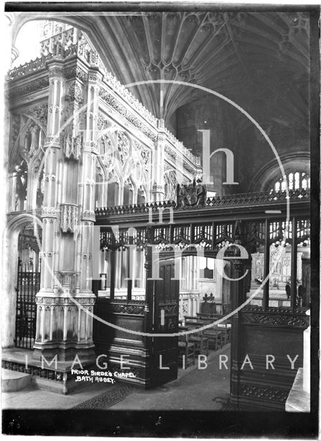 Prior Birde's Chapel, Abbey interior, Bath c.1937