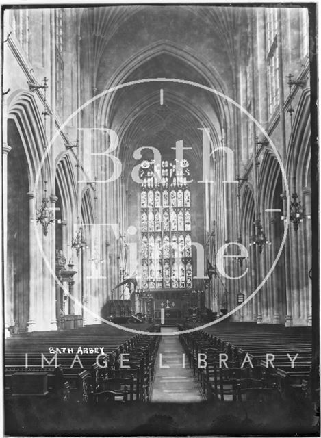Bath Abbey interior c.1937