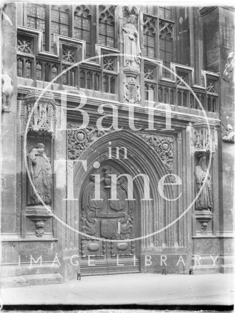 West door, Bath Abbey 1930s