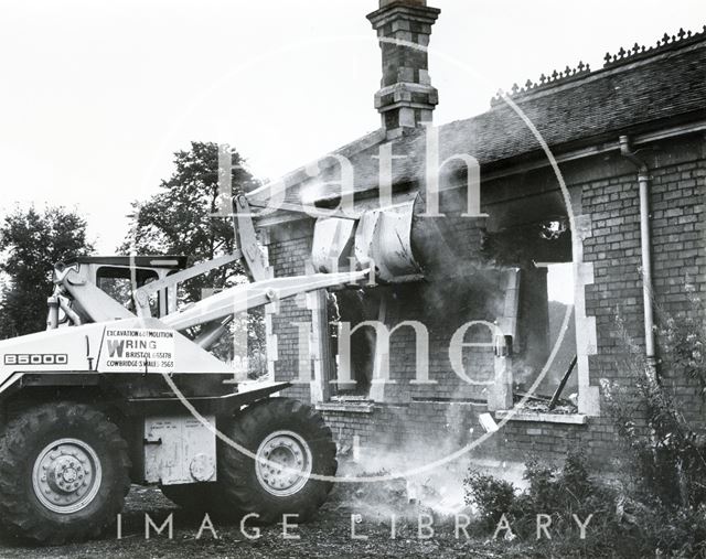 The demolition of Midsomer Norton & Welton Station, Somerset 1969