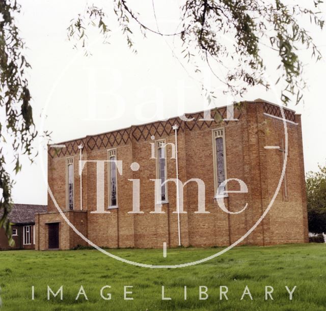 The last days of St. Peter's Church, Westfield, Radstock, Somerset 1986