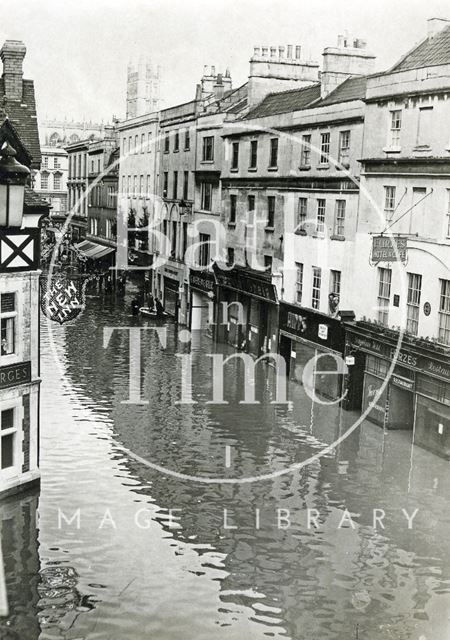 Floods in Southgate Street, Bath c.1968