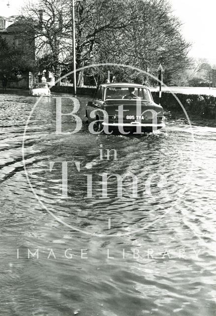 Floods, possibly in Keynsham, Somerset c.1960