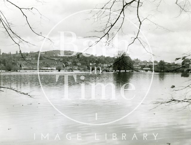 The Bathampton Meadows flooded c.1960