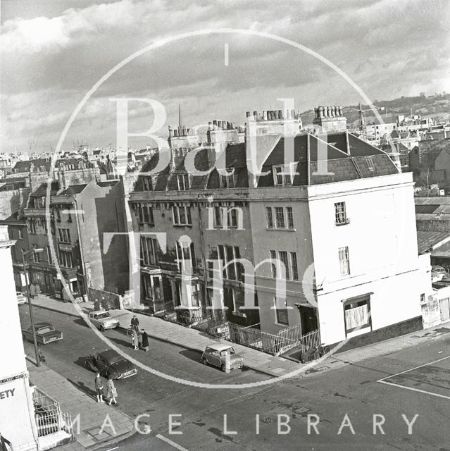 The junction of James Street West and Charles Street, Bath c.1960