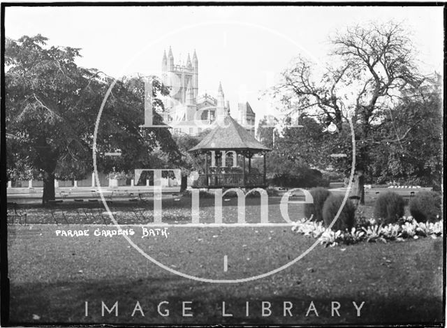 Parade Gardens looking towards the Abbey, Bath c.1935