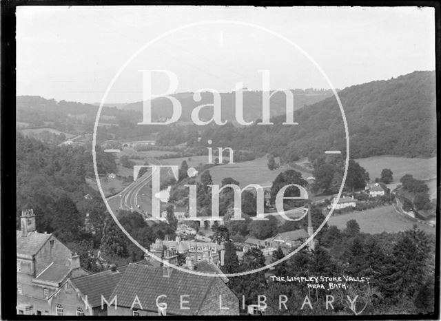 View of the Limpley Stoke Valley towards Dundas Aqueduct c.1930s