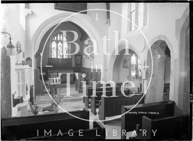 Inside Limpley Stoke Church, 1939