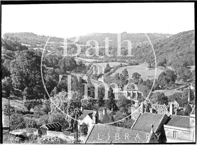 View of the Limpley Stoke Valley towards Dundas Aqueduct c.1930s