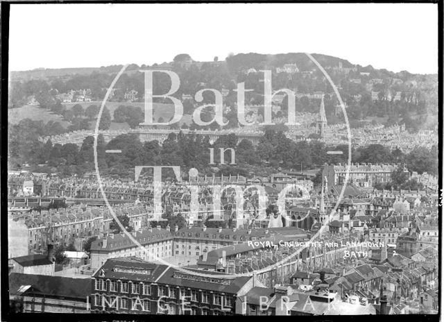 View of the Royal Crescent and Lansdown No 2. July c.1937