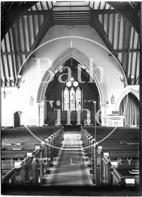 Inside St Luke's Church, Wellsway c.1908