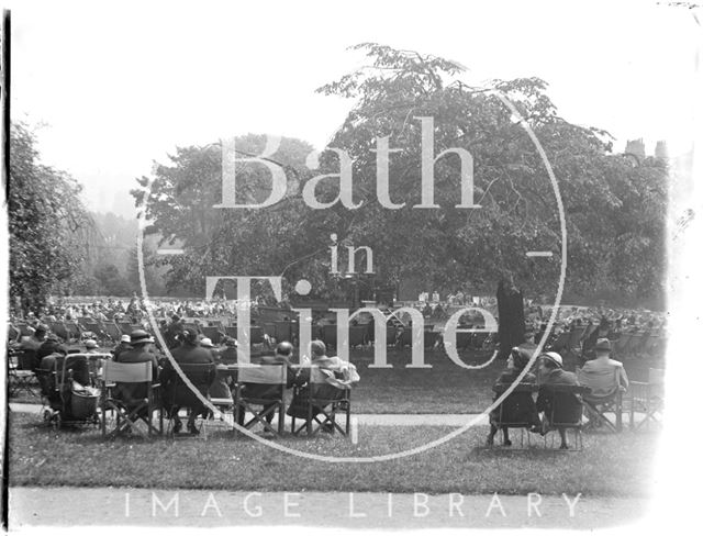 Tea in the sun in Parade Gardens c.1930s