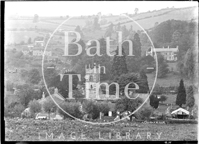 View of Dunkerton Church and Village, 1938