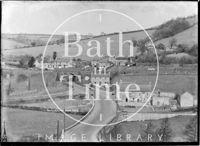 View of the Fosse Way (A367, Dunkerton Hill), Dunkerton, 1938