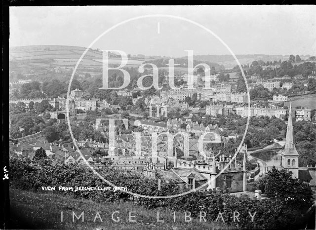 View of Bath from Beechen Cliff 1936
