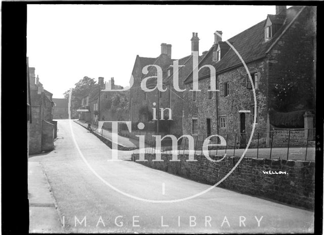 View up the High Street, Wellow, April c.1938?