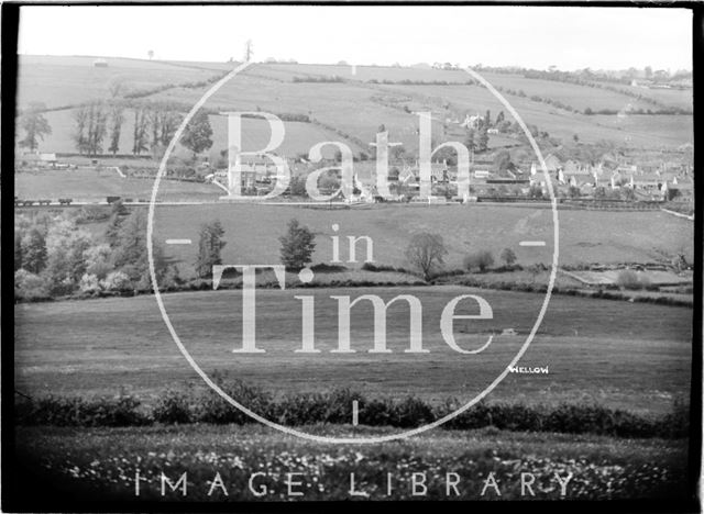 View of Wellow and the railway, c.1930s