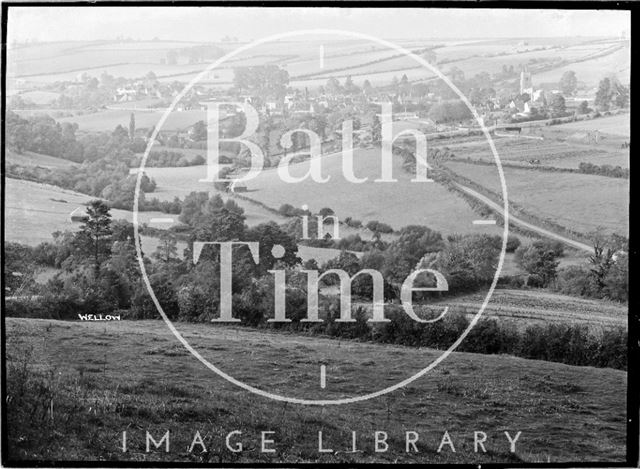 Distant view of Wellow c.1930s