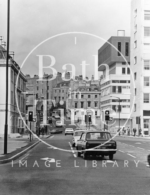 A contrast in architectural styles in Charles Street 1974