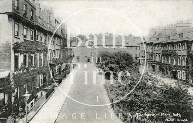 View of Catharine Place looking north c.1906