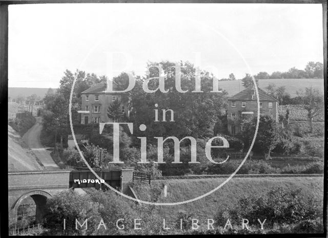 Midford looking south towards Twinhoe and Wellow, c.1922