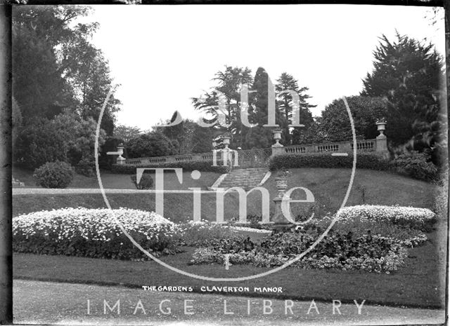 The gardens, Claverton Manor, c.1930s