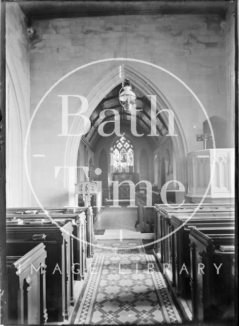 Inside Claverton Church c.1906