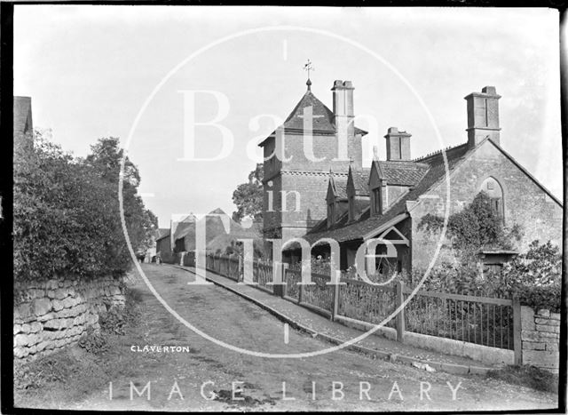 Houses in Claverton, looking south, c.1906