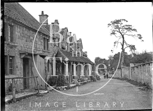 Houses in Claverton, looking south, c.1906