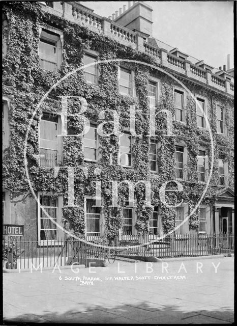 6 South Parade, former dwelling of Sir Walter Scott, c.1920s