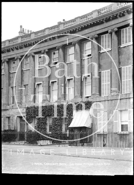 17 Royal Crescent, home of Sir Isaac Pitman, c.1920s