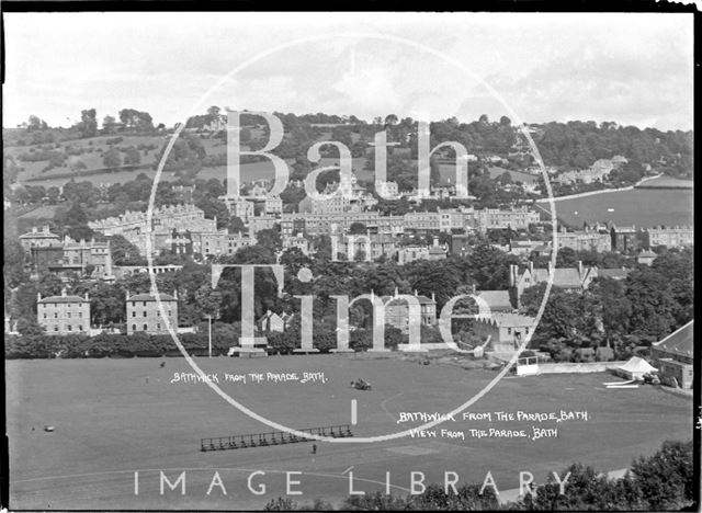 Bathwick from the upper floors of the Parade, 1938