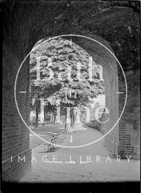 Pulteney Road viewed under the railway bridge, c.1938