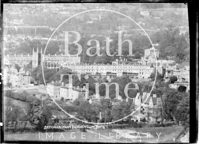 Bathwick from Beechen Cliff, 2 April 1950